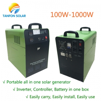 Protable Generator 500w Dc To Ac Solar Power System For Home Use