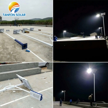 Solar Led Street Light System Pv Panel And Lamp Separated Design