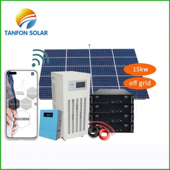 Tanfon 15kw solar electricity system with APP