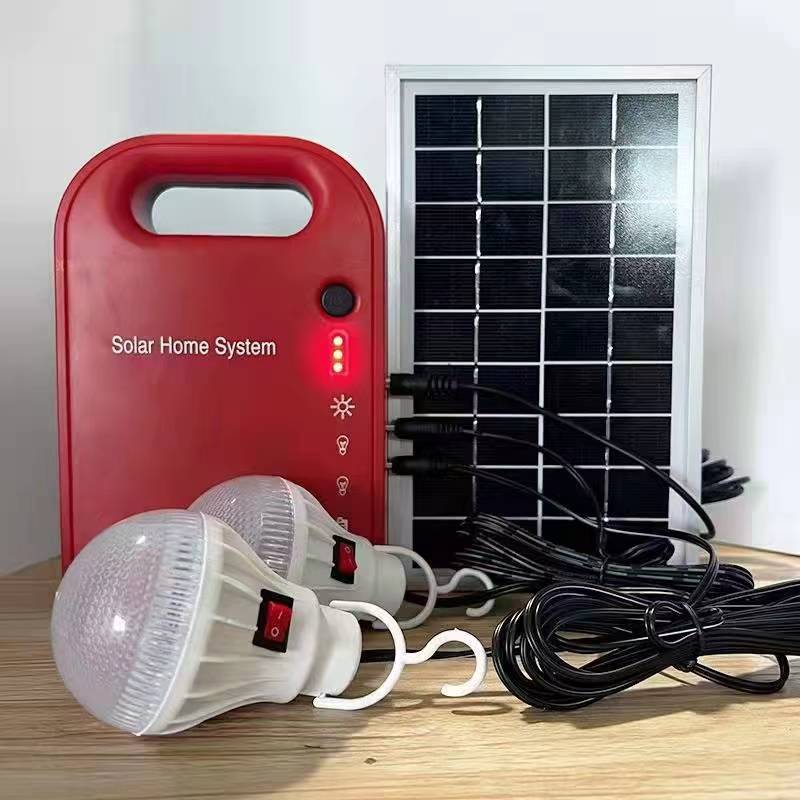 Portable Small MINI Solar Energy System Home Lighting With 3W