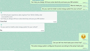 Nigerian customer wanted to install a solar system for his private school