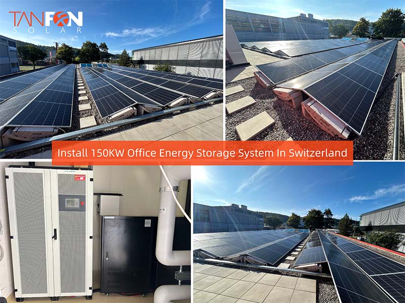 150KW Hybrid Off Grid On Grid Solar Power System for Office Building