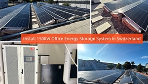 Swiss 150KW Hybrid Solar System for Office Project